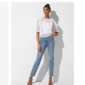 Express Straight Super High Rise Jeans